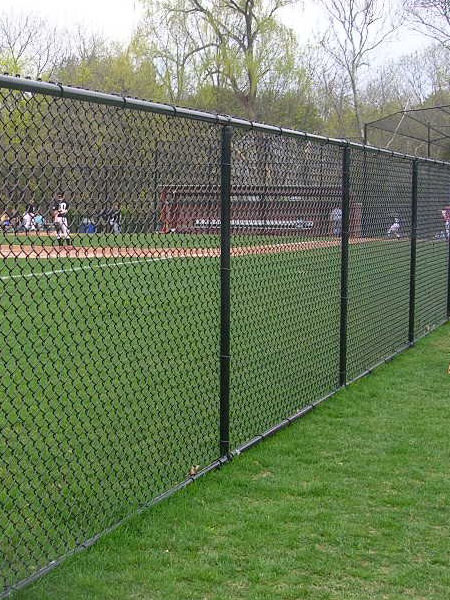 Chain link fence installation