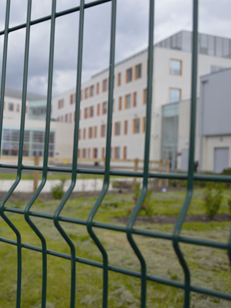 Chain link fence installation