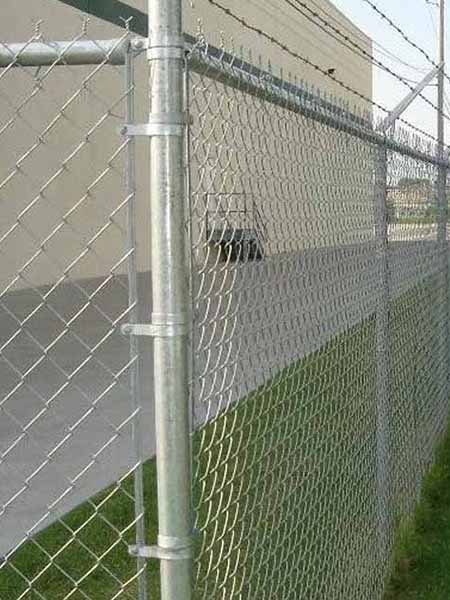 Incorporating Privacy Slats with Chain link mesh