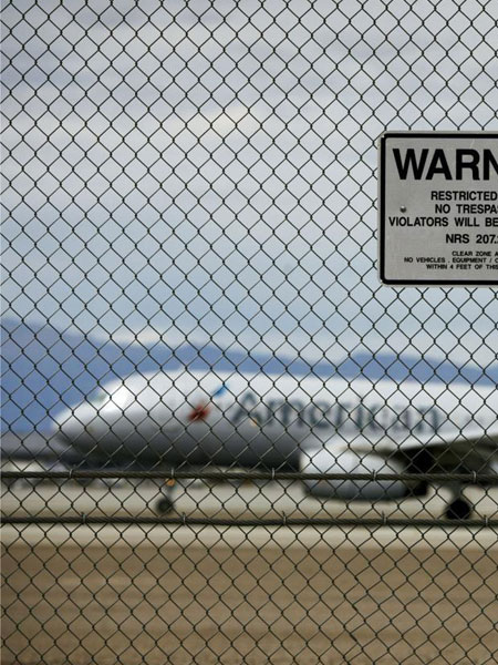 Airport fence - chain link fence Airport fence - chain link fence