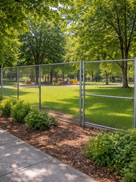 chain link fence chain link fence