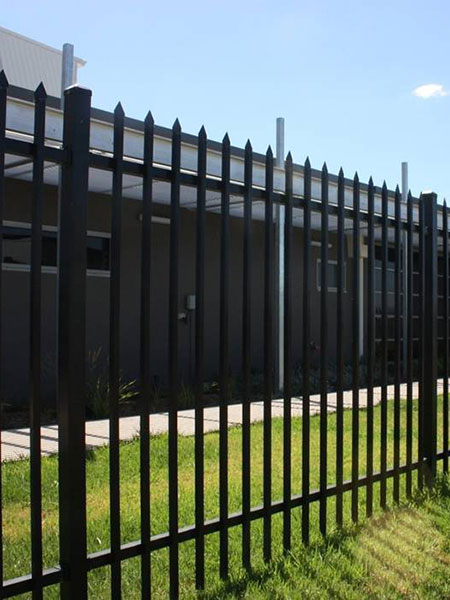 Chain link fence installation