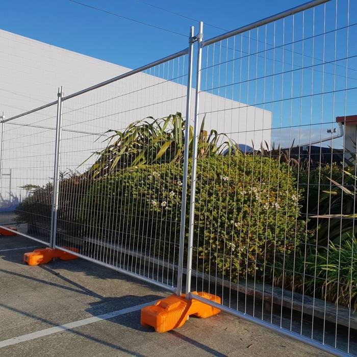 Australia temporary fence is used to protect plants in the garden.