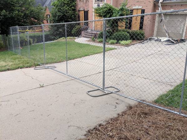 Temporary Chain Link Fence, cyclone fencing