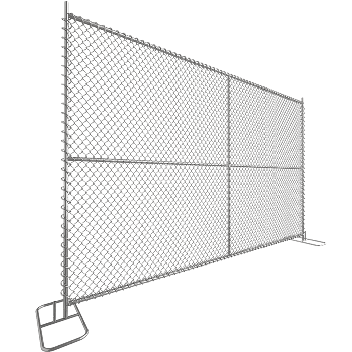 temporary chain link fence panel